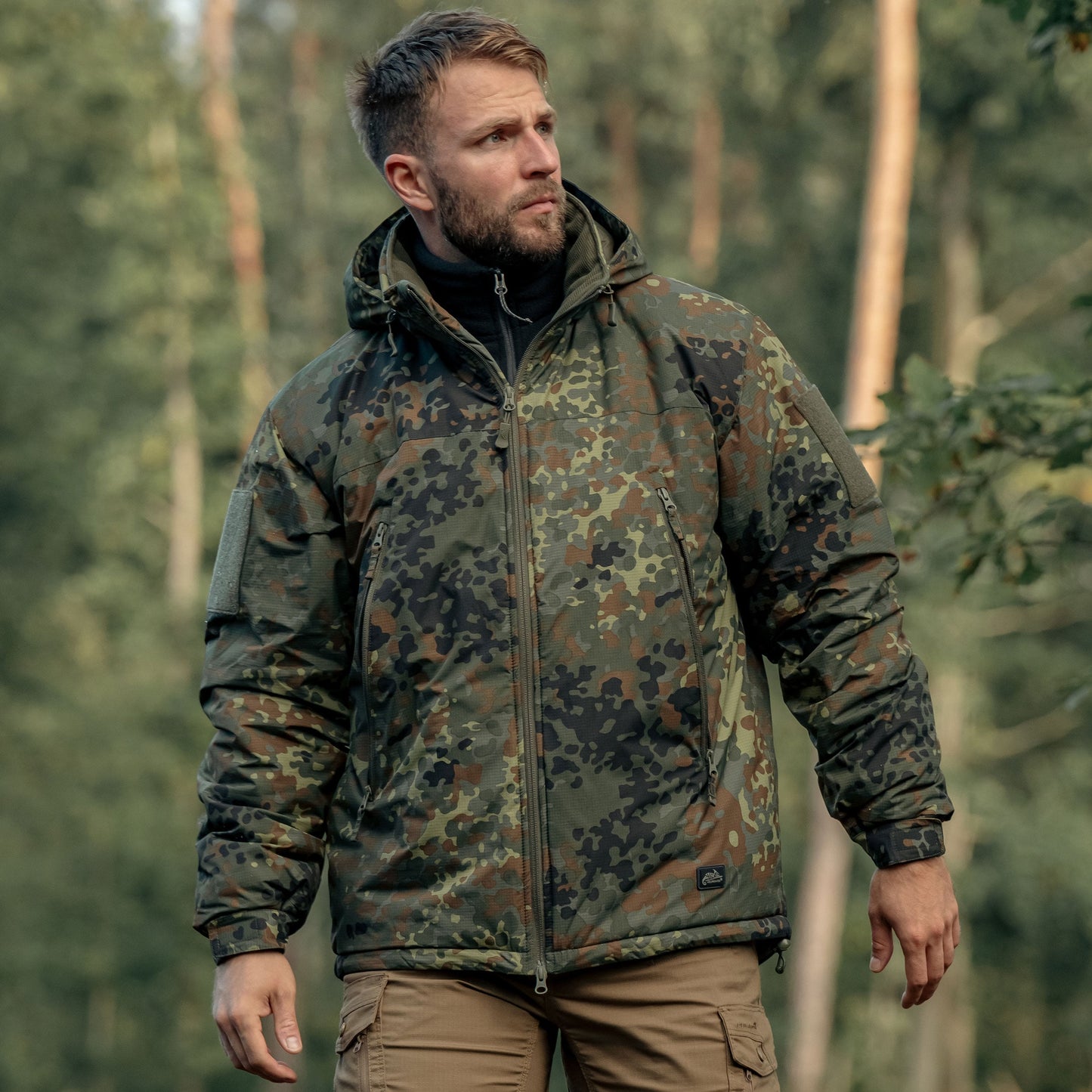 Kurtka Helikon Level 7 Climashield Apex 100 g - Flecktarn