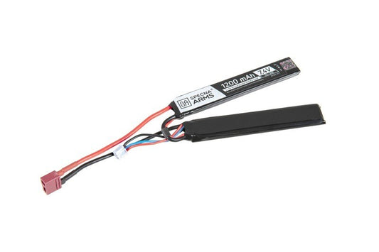 Akumulator ASG Specna Arms Li-Po 7,4V 1200mAh 15/30C dwudzielny - T-Connect