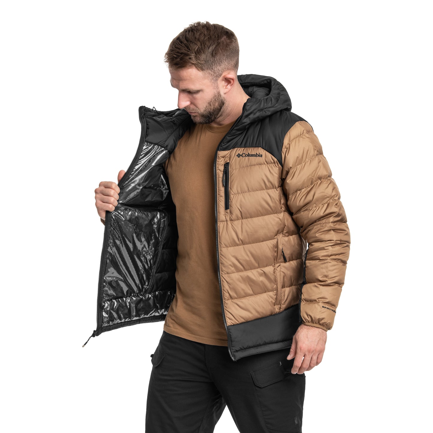 Kurtka Columbia Autumn Park II Down Hooded Jacket - Delta/Black