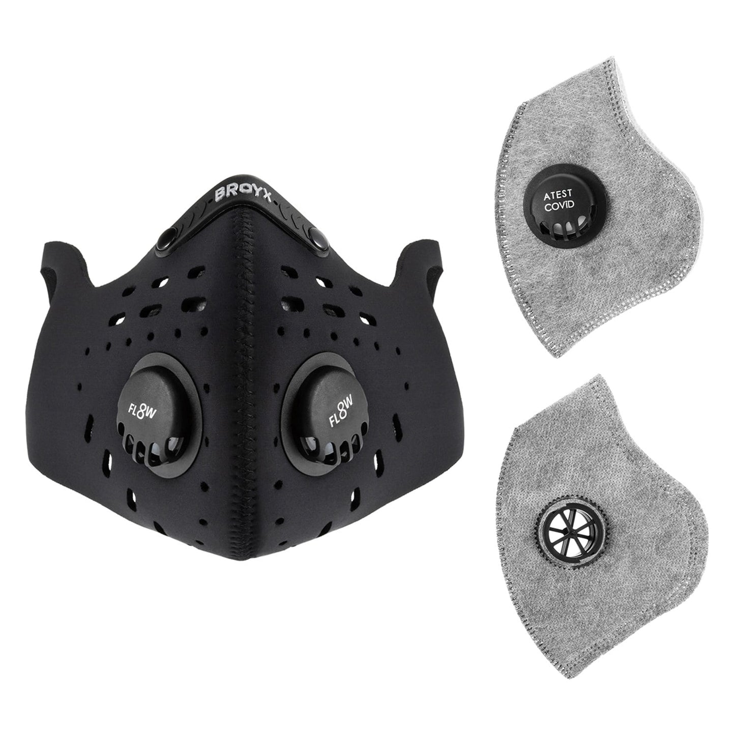 Maska antysmogowa Broyx Sport Delta + filtr 2 szt. - zestaw
