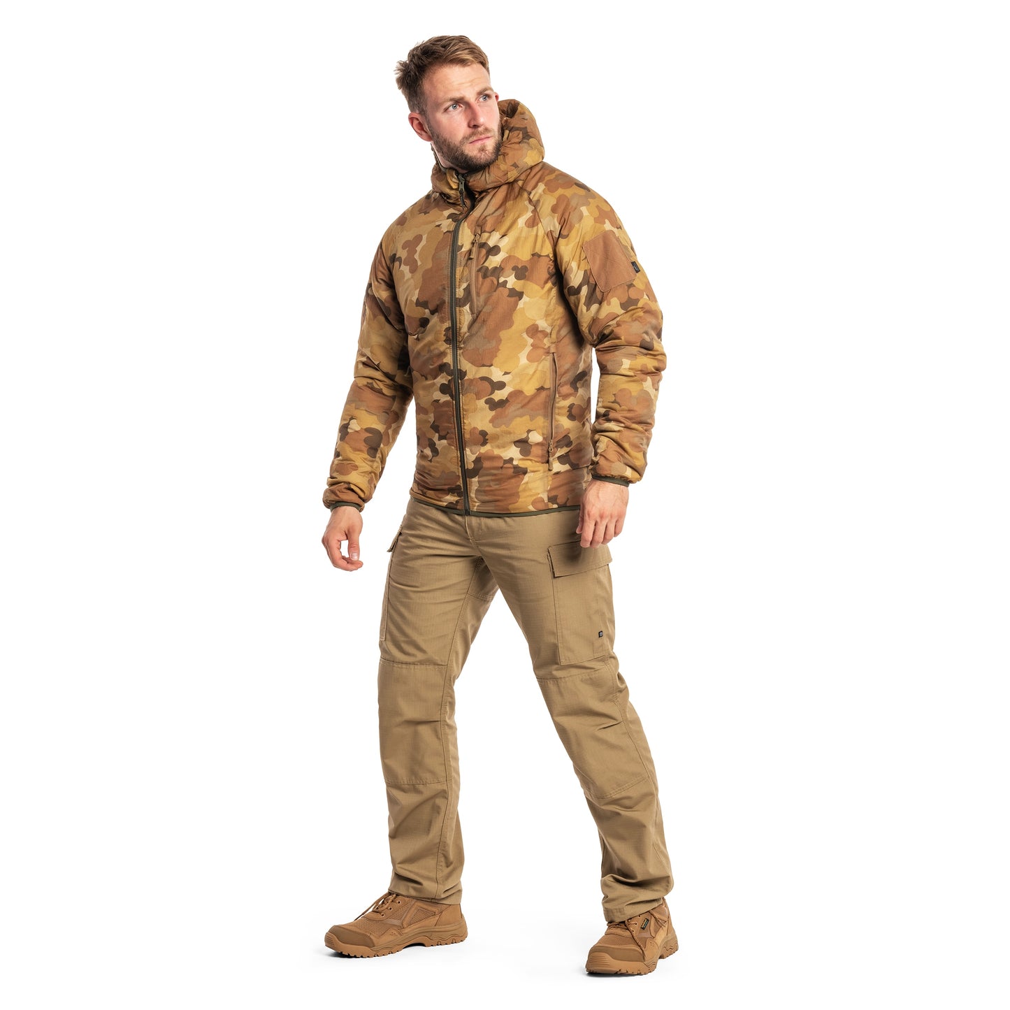 Kurtka dwustronna Helikon Wolfhound Hoodie - Mitchell Camo Leaf/Mitchell Camo Clouds