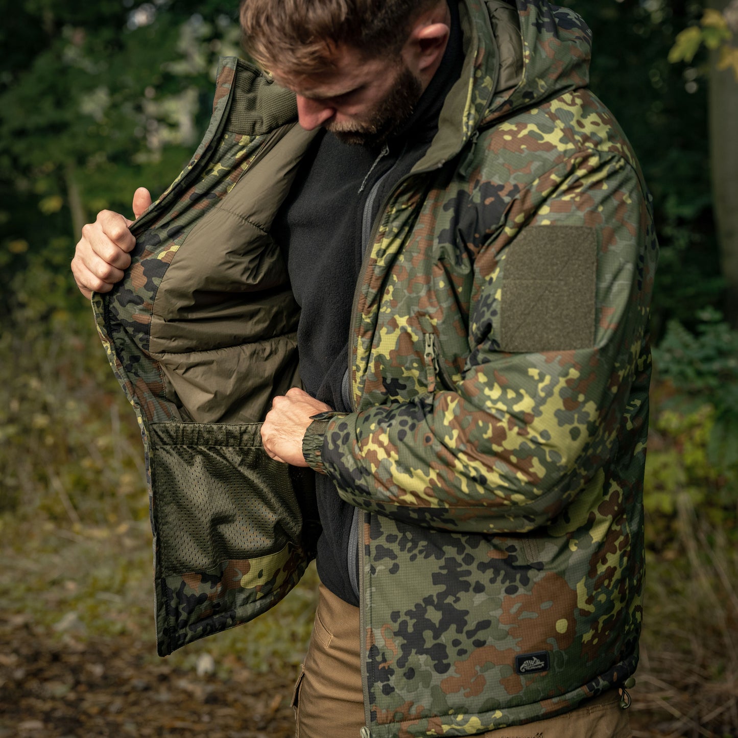 Kurtka Helikon Level 7 Climashield Apex 100 g - Flecktarn