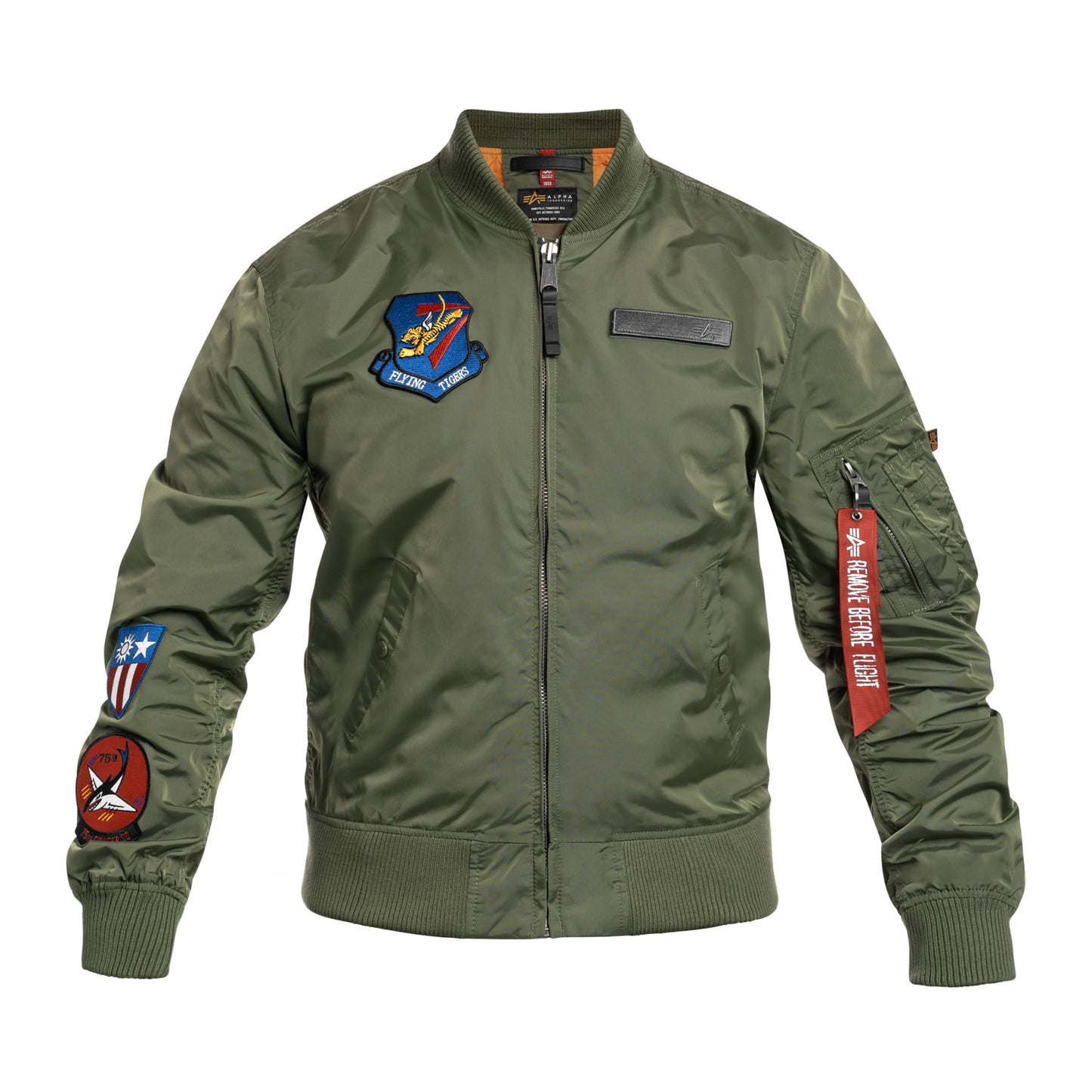 Kurtka Alpha Industries MA-1 TT Flying Tigers - Sage Green