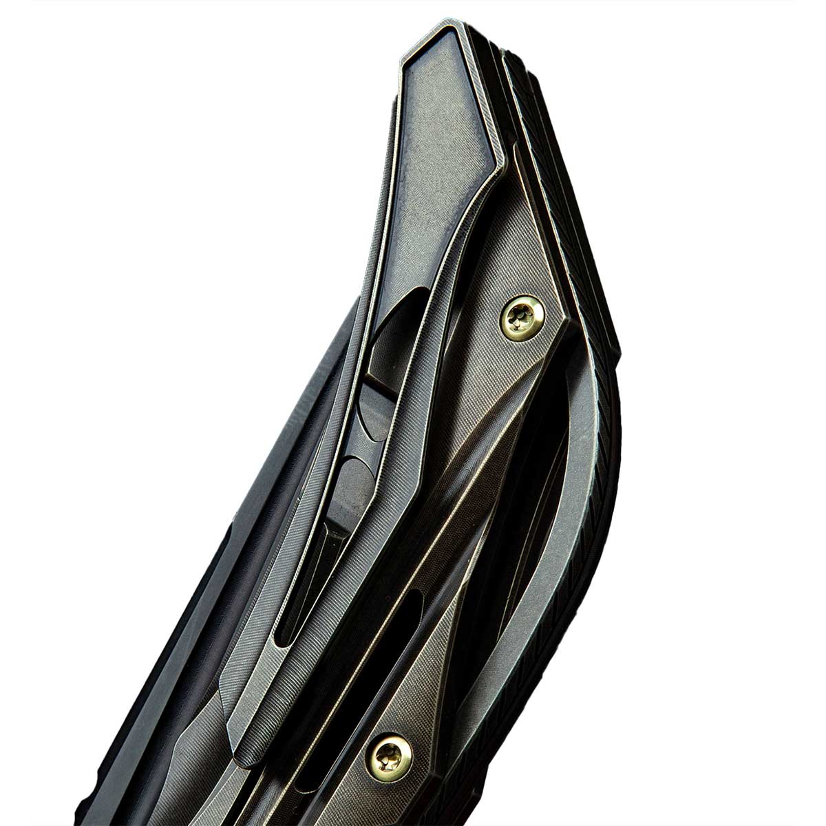 Nóż składany Bestech Knives Vigil - Black Stonewash Blade/Bronze Titanium