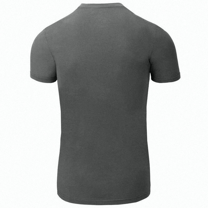 Koszulka T-Shirt Helikon z bawełny organicznej Slim - Black/Grey Melange
