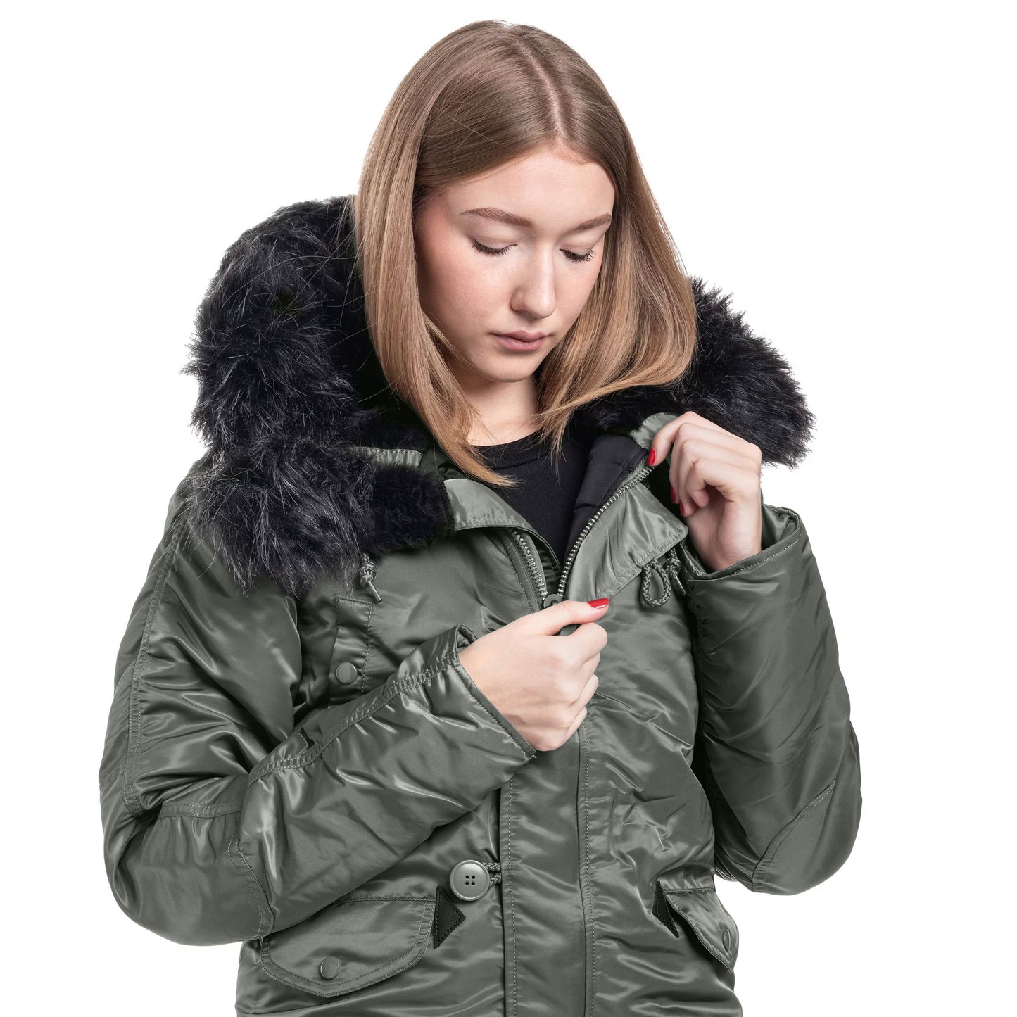 Kurtka damska Alpha Industries N3B VF 59 - Vintage Green/Black