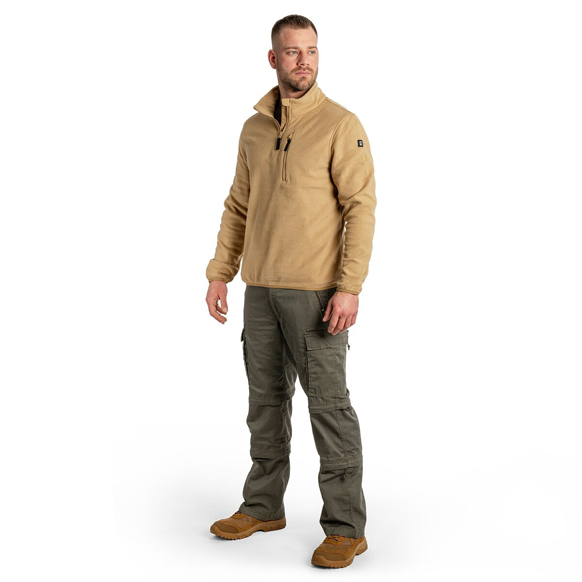 Polar Brandit Fleece Troyer - Coyote
