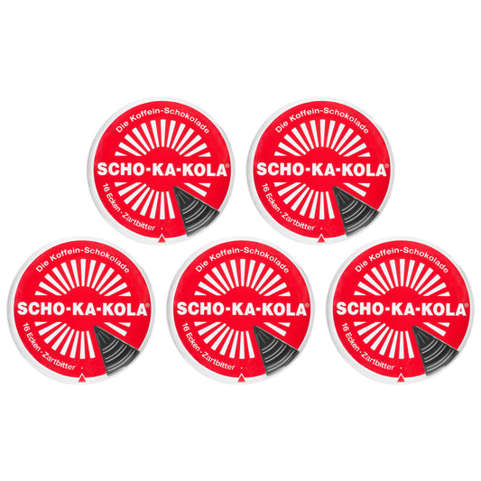 Czekolada Scho-Ka-Kola gorzka z kofeiną - 5 szt.