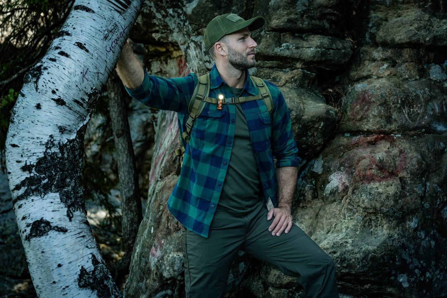 Koszula Helikon GreyMan - Moss Green Checkered