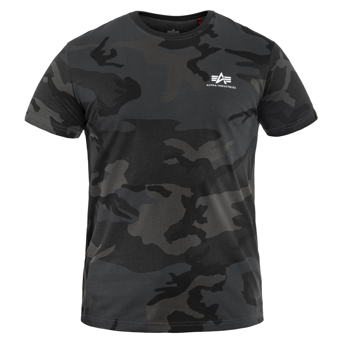 Koszulka T-shirt Alpha Industries Basic Small Logo - Black Camo
