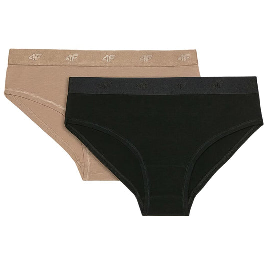 Figi damskie 4F F03090S Multikolor - 2 sztuki