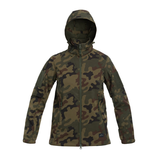 Kurtka damska Helikon Gunfighter Softshell - wz.93 Pantera PL Woodland