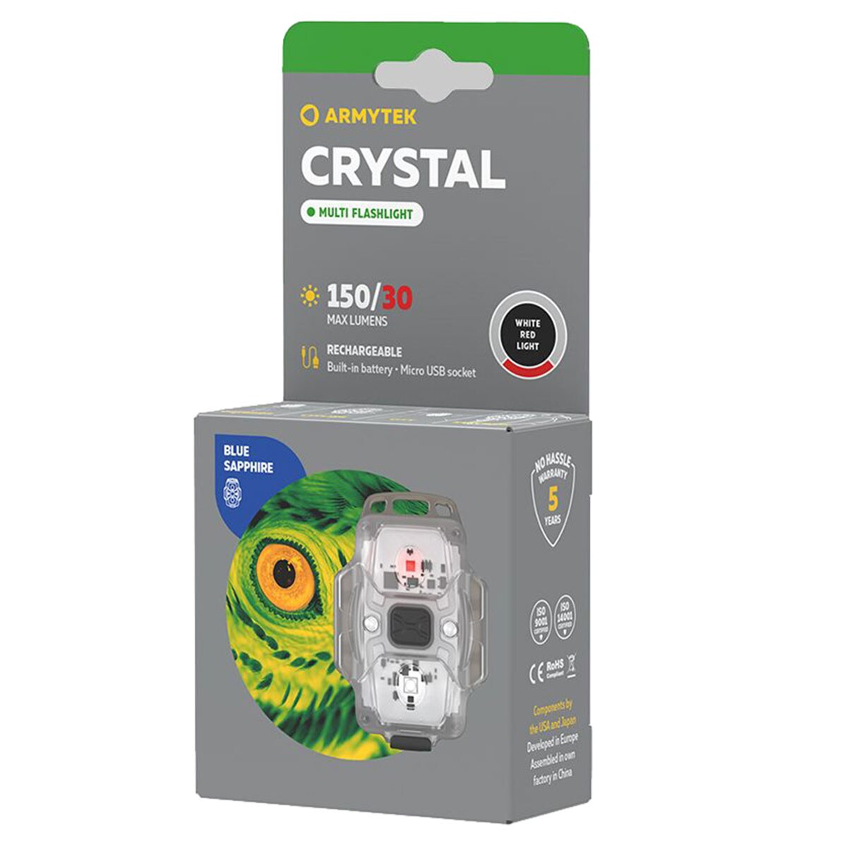 Latarka Armytek Crystal Blue 5w1 - 150 lumenów