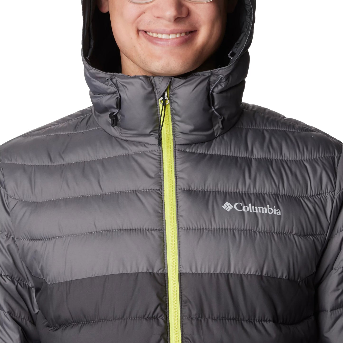 Kurtka Columbia Powder Lite Hooded Jacket - Shark/City Grey