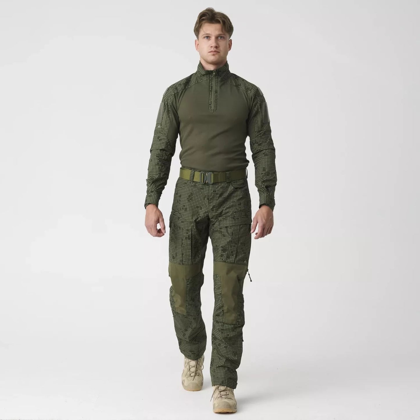 Spodnie Helikon MCDU Polycotton Stretch Rip-Stop - Desert Night Camo / Olive Green