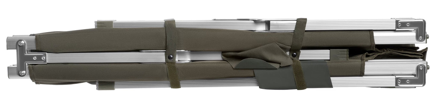 Łóżko polowe składane Mil-Tec US Style + materac Badger Outdoor + poduszka - zestaw