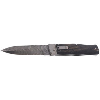 Nóż sprężynowy Mikov Predator Damascus 241-DR-1/KP