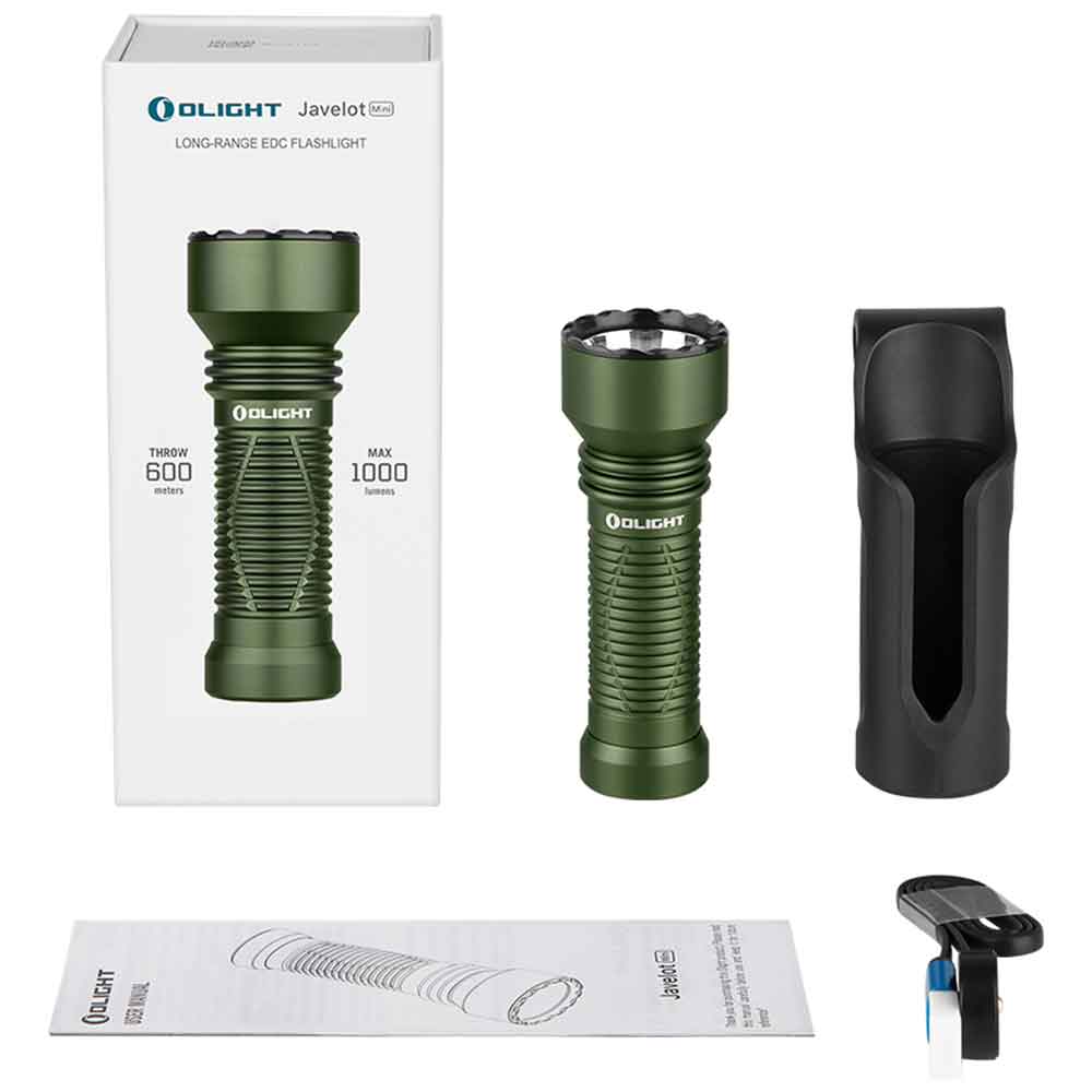 Latarka taktyczna Olight Javelot Mini OD Green - 1000 lumenów