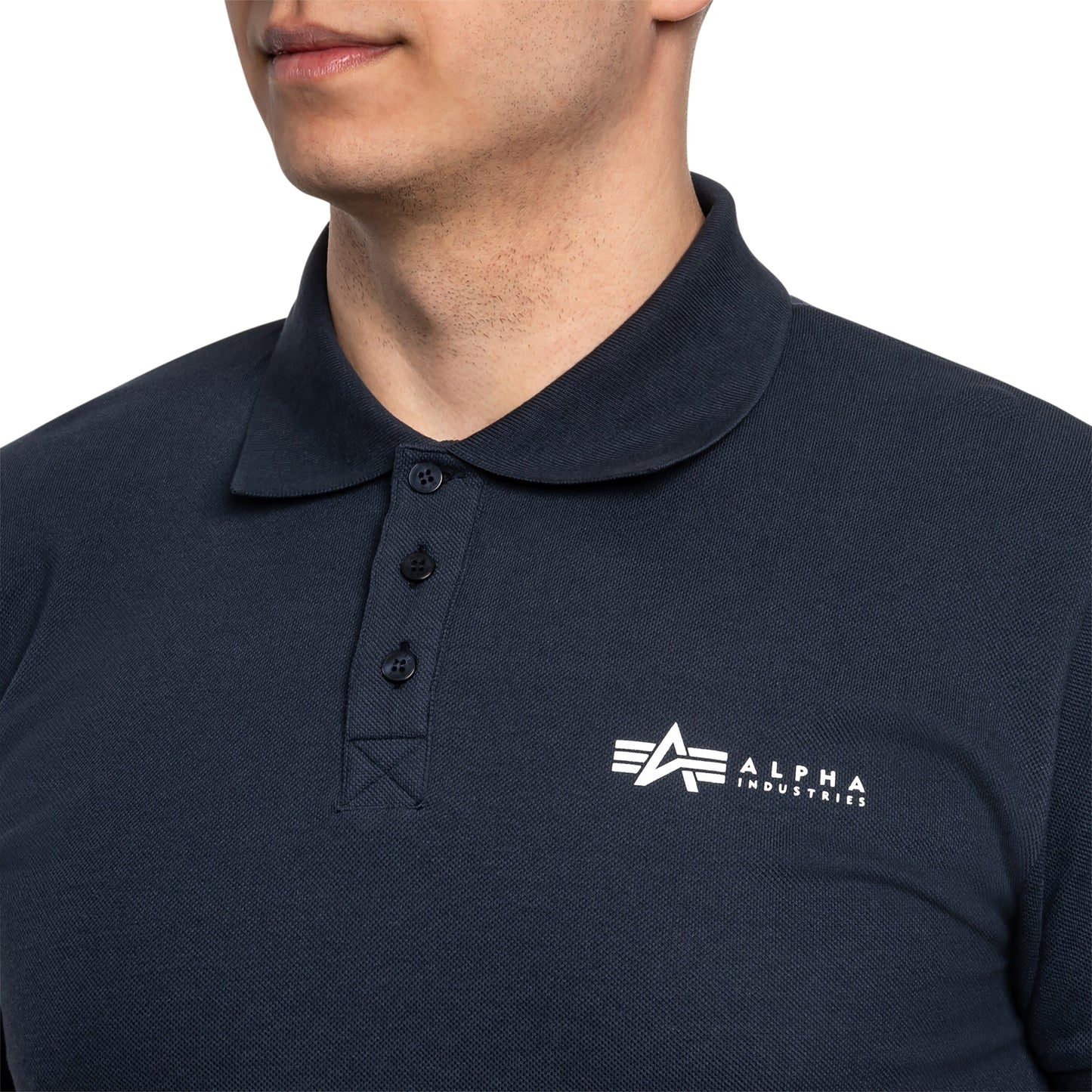 Koszulka Polo Alpha Industries Basic Small Logo - Replica Blue