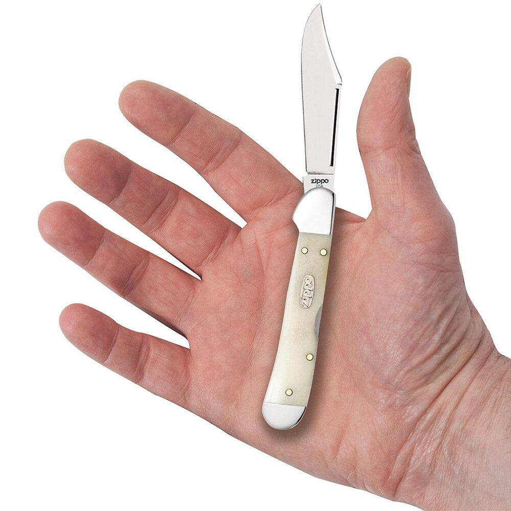 Nóż składany Zippo Mini Copperlock - Natural Bone