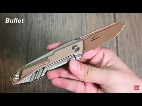 Nóż składany Real Steel Bullet S35VN Titanium - Black
