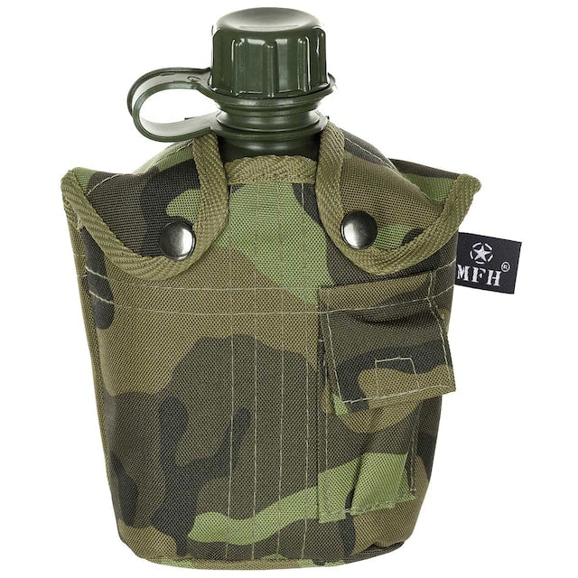 Manierka MFH z pokrowcem 1 l - M95 CZ Camo