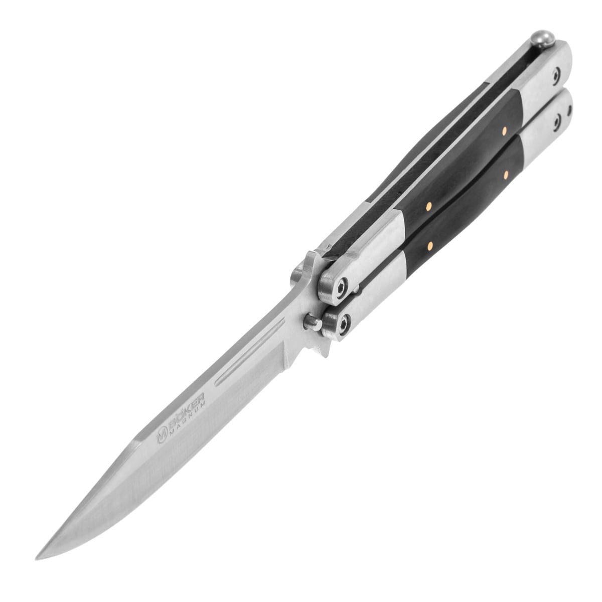 Nóż składany motylek Boker Magnum Balisong Wood