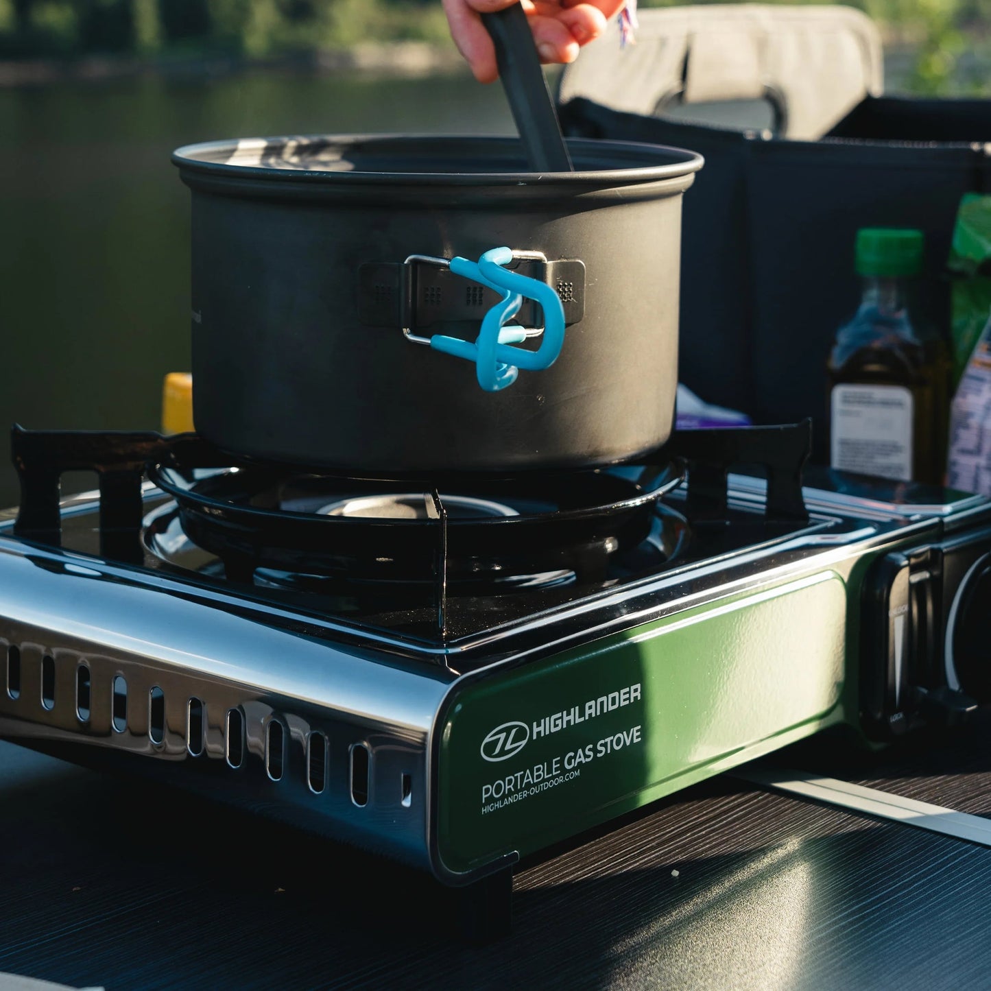 Kuchenka turystyczna Highlander Outdoor Portable Gas Stove - Green