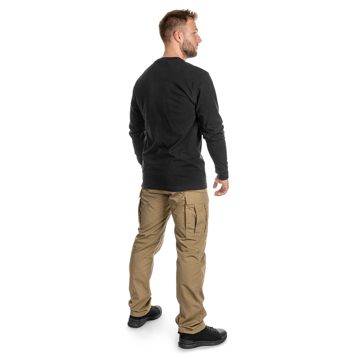Koszulka Carhartt Heavyweight Longsleeve Pocket - Black