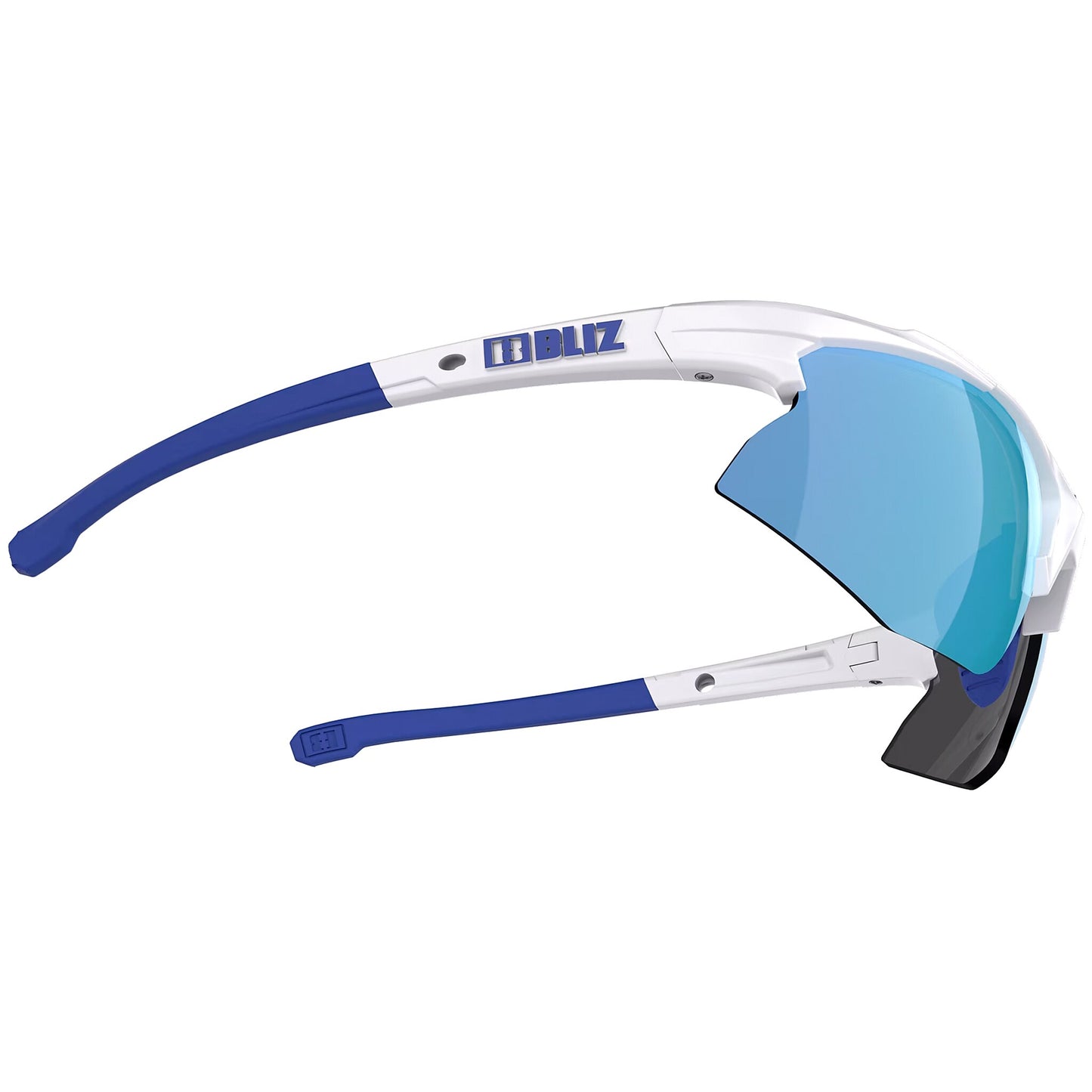 Okulary Bliz Hybrid - Shiny White/Smoke Blue/Orange, Clear