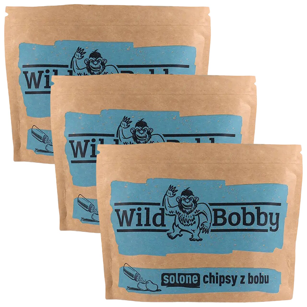 Chipsy z bobu Wild Bobby Solone 100 g - 3 szt.