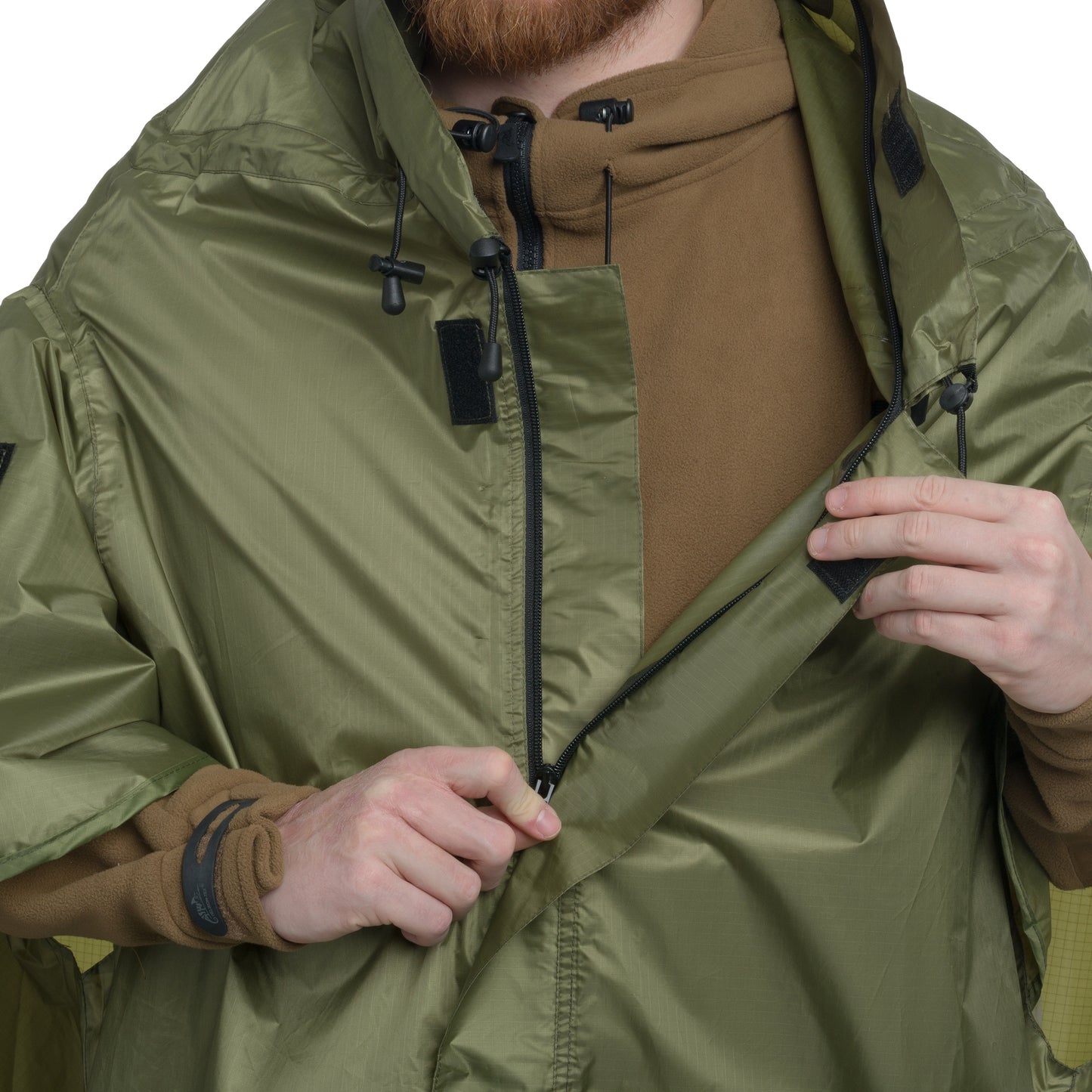 Ponczo Badger Outdoor Timber z funkcją namiotu - Olive