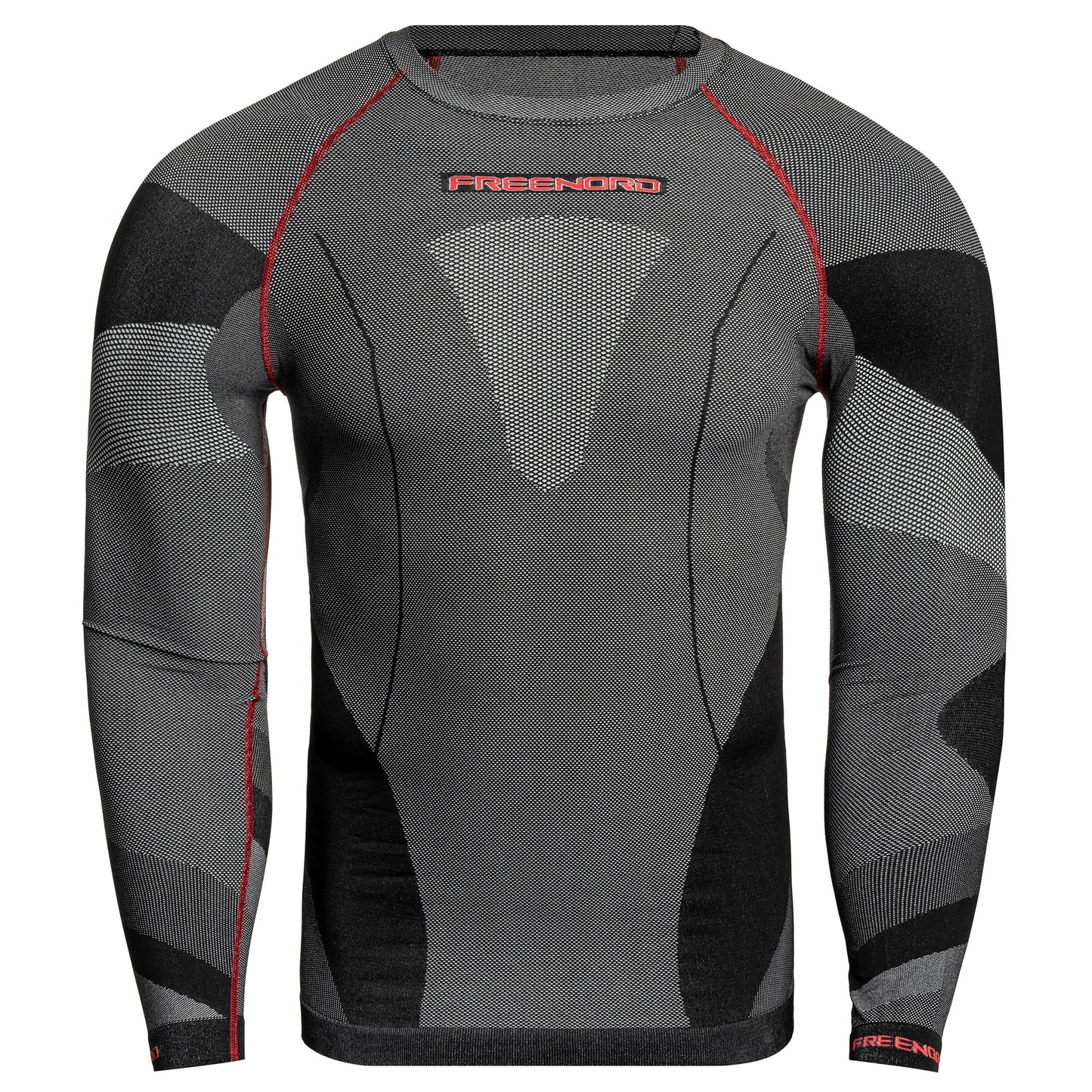 Koszulka termoaktywna FreeNord DryTech Long Sleeve - Black/Red