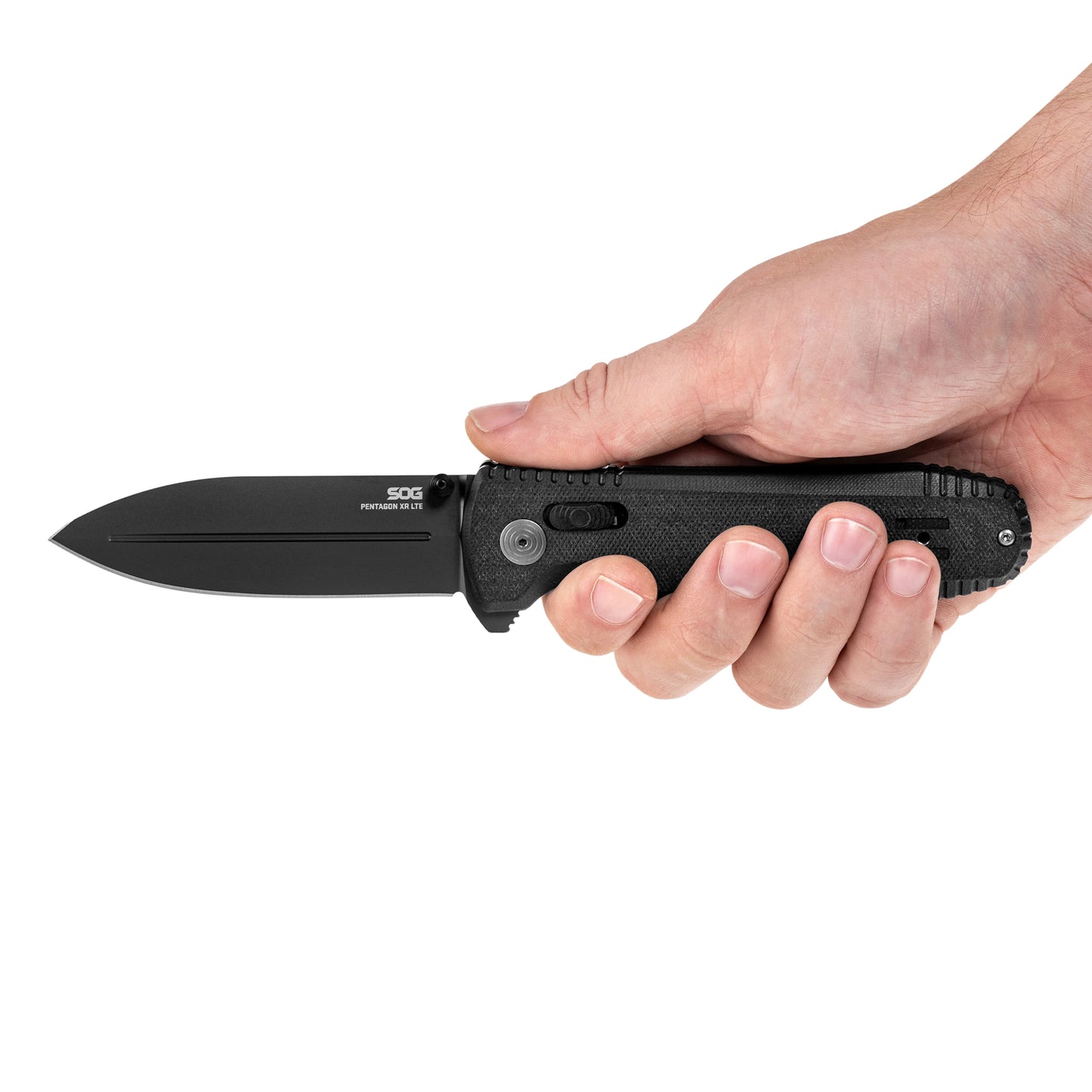 Nóż składany SOG Pentagon XR LTE - Black