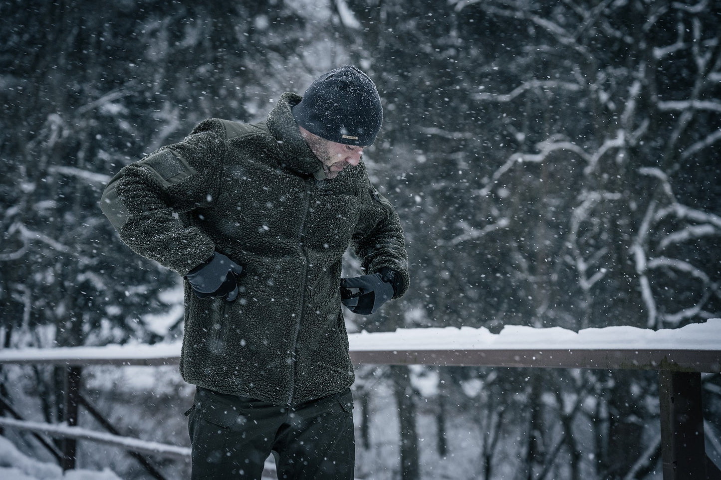 Rękawice Helikon Impact Duty Winter Mk2 - Shadow Grey/Black