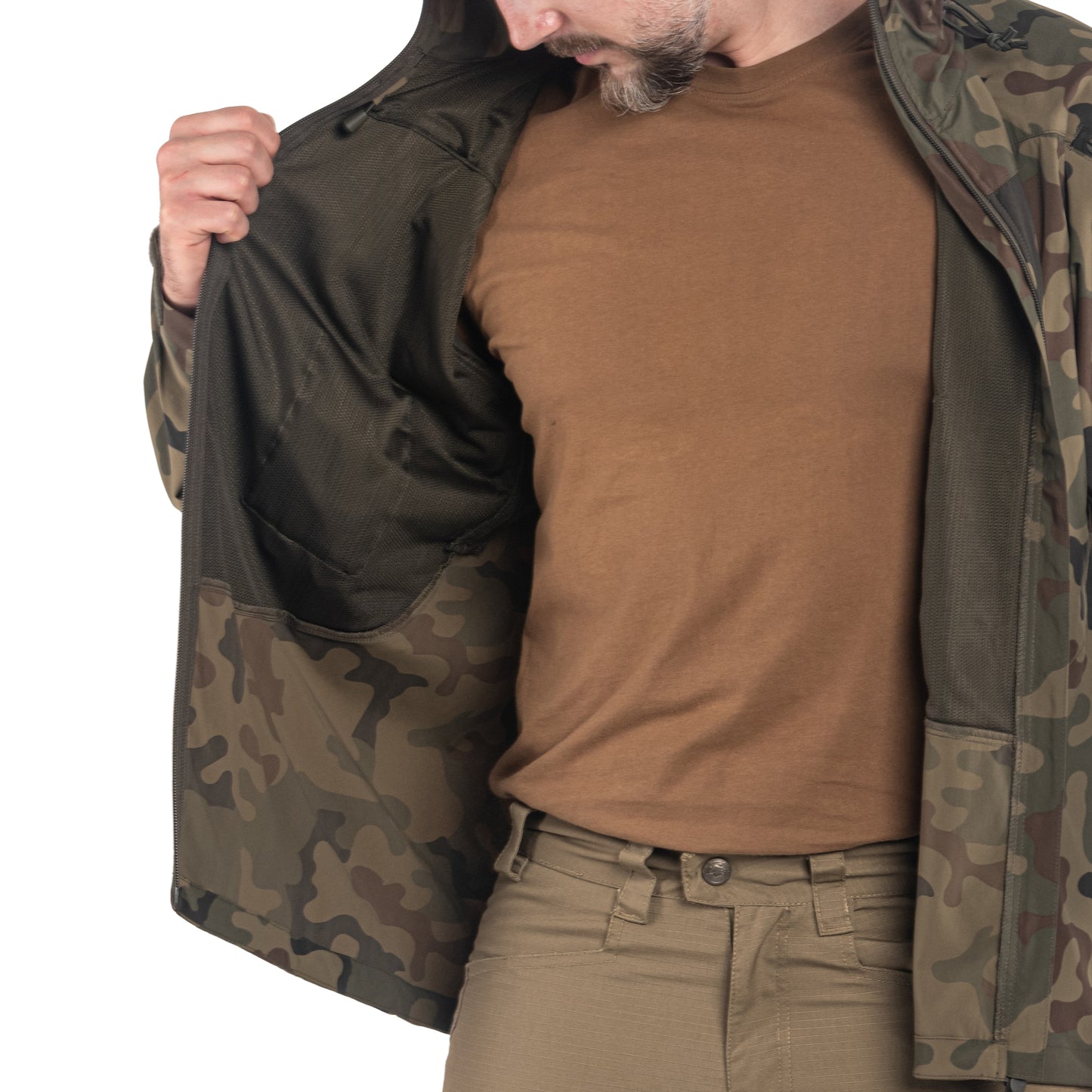 Kurtka Helikon Trooper StormStretch Softshell MK2 - wz.93 Pantera PL Woodland