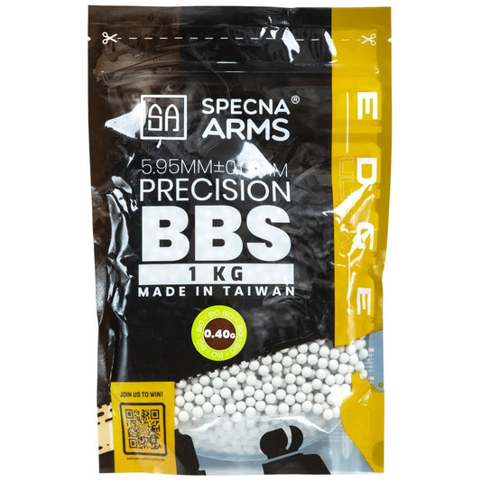 Kulki precyzyjne ASG Specna Arms Edge Ultra BIO 0,40 g 1 kg - Białe