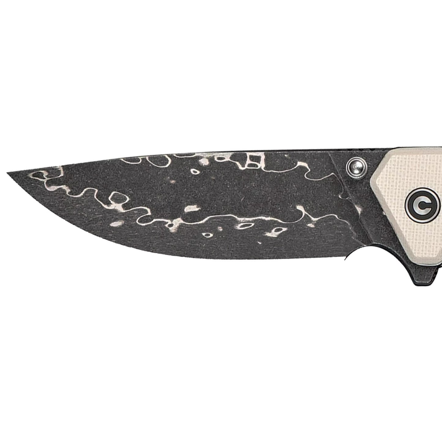 Nóż składany Civivi Merit - Damascus/Ivory G10