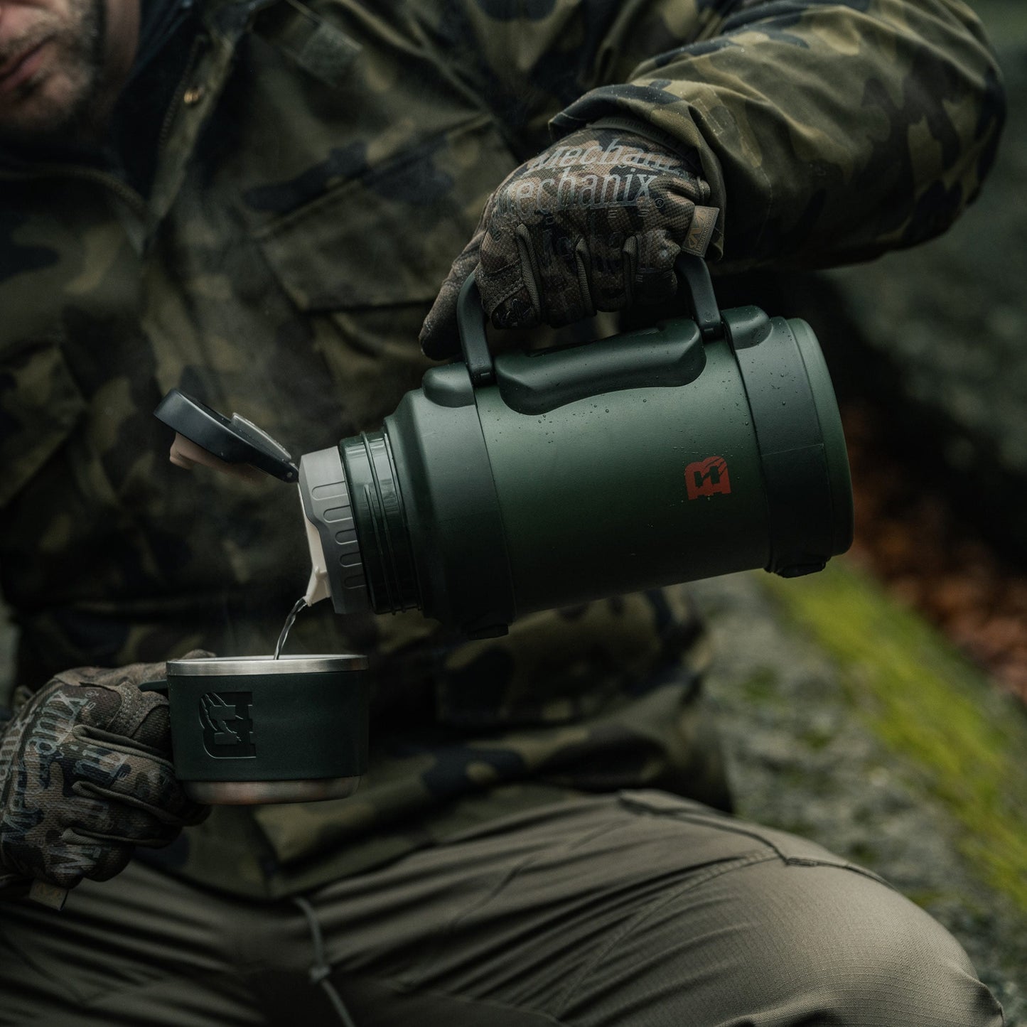 Termos Badger Outdoor Big Boy 1,3 l - Olive