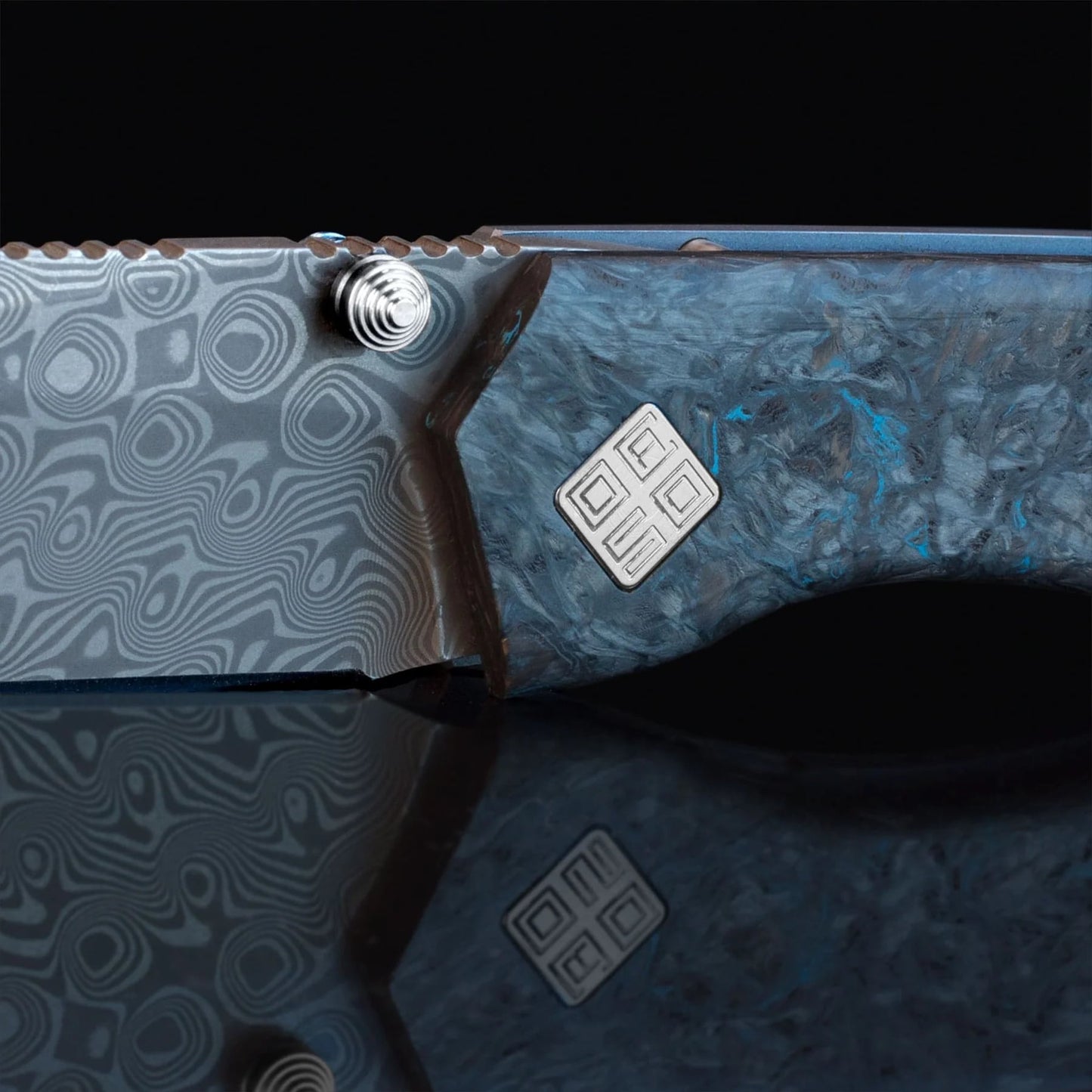 Nóż składany Ocaso Delos - Dark Matter Blue