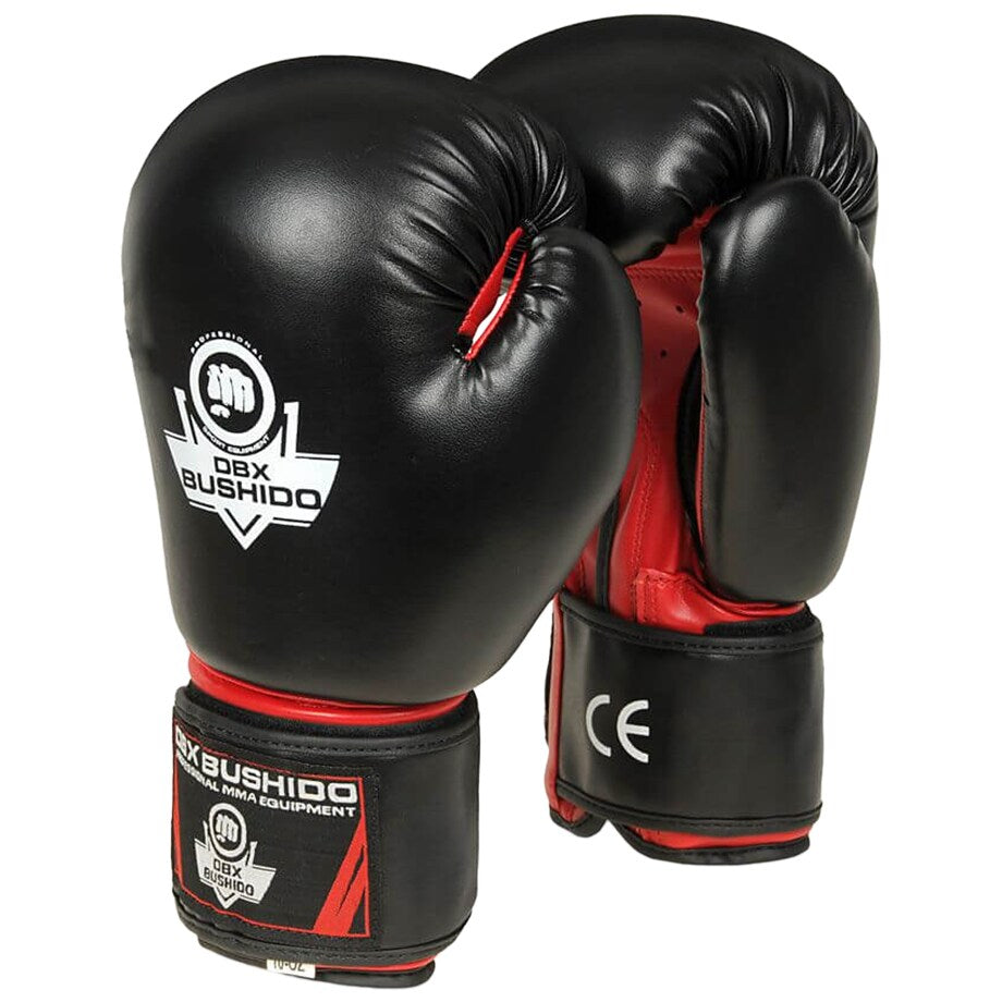 Rękawice bokserskie DBX Bushido ARB-407 - Czarne/Czerwone