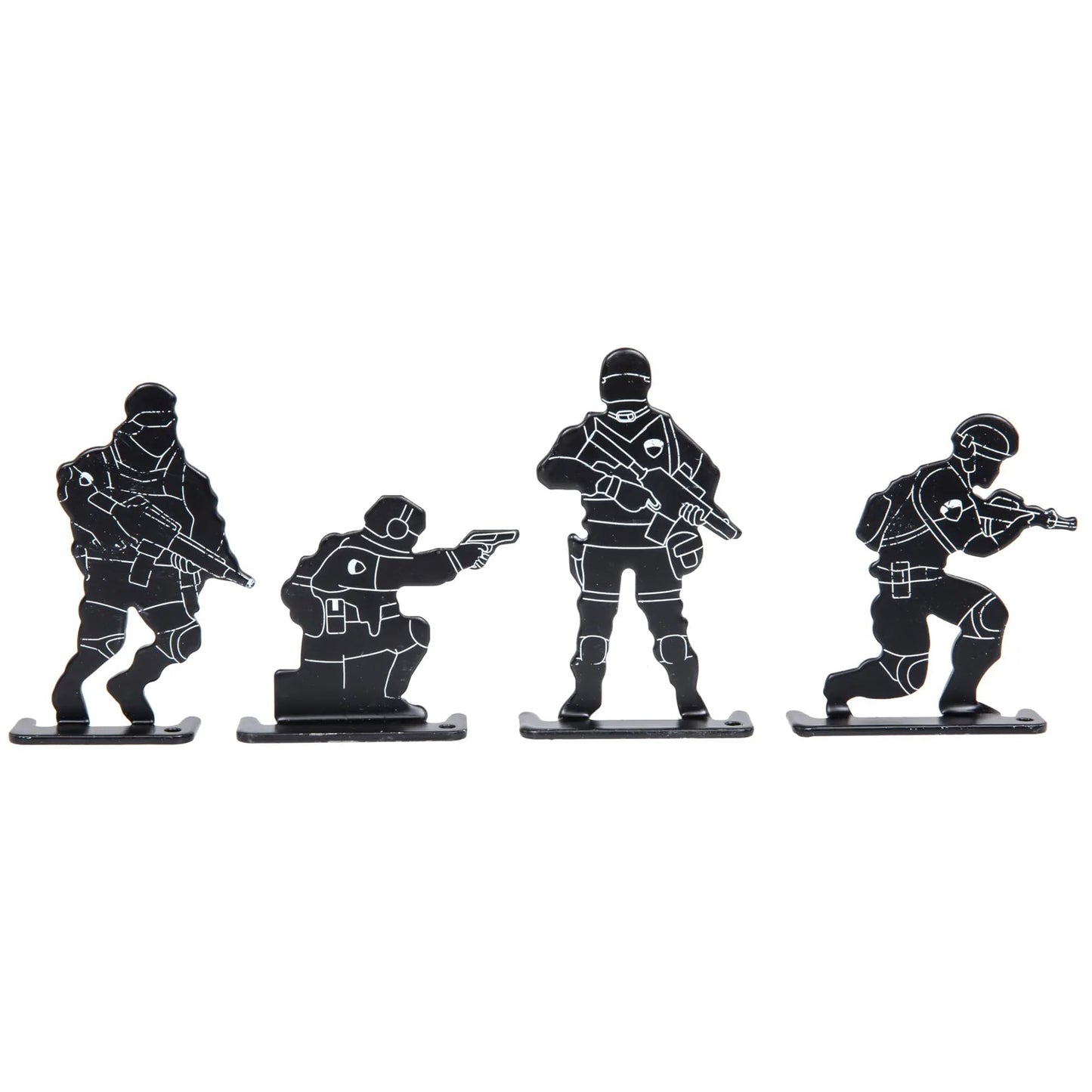 Zestaw celów sylwetkowych Wosport Soldier Target - Black