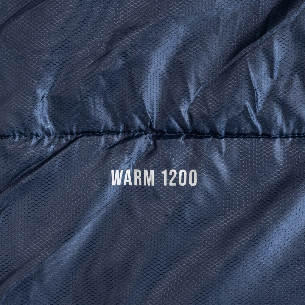 Śpiwór Alpinus Warm 1200 Granatowy - lewy