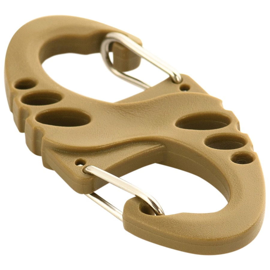 Karabińczyk M-Tac S-Hook plastikowy Coyote - 5 szt.