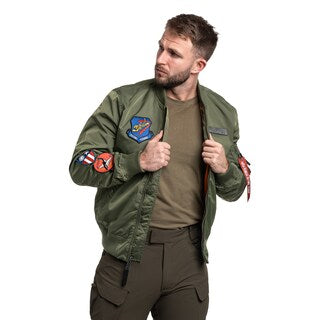 Kurtka Alpha Industries MA-1 TT Flying Tigers - Sage Green