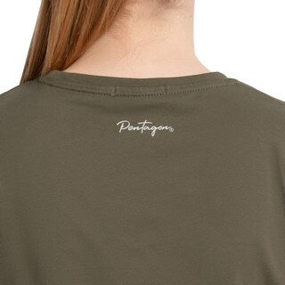 Koszulka T-shirt damska Pentagon Calligraphy - RAL 7013