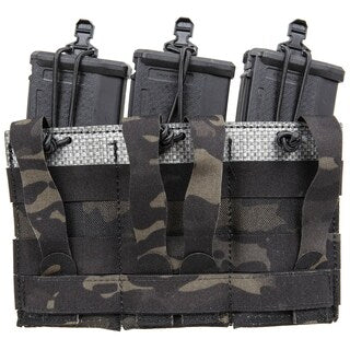 Potrójna ładownica Wosport na magazynki karabinowe - MultiCam Black