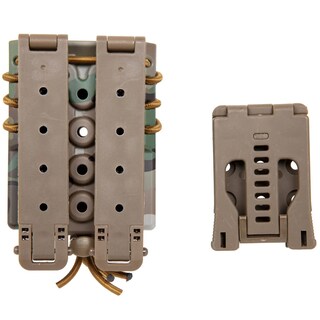 Podwójna ładownica Wosport Urban Assault Quick Pull na magazynki M4/M16 - MultiCam