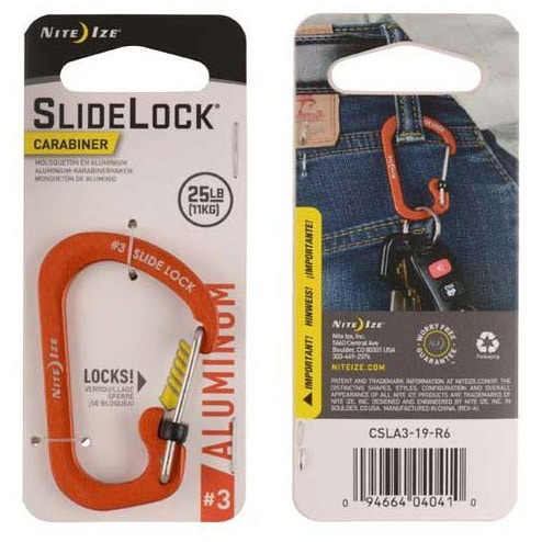 Karabińczyk Nite Ize SlideLock Carabiner Aluminum 3 Orange