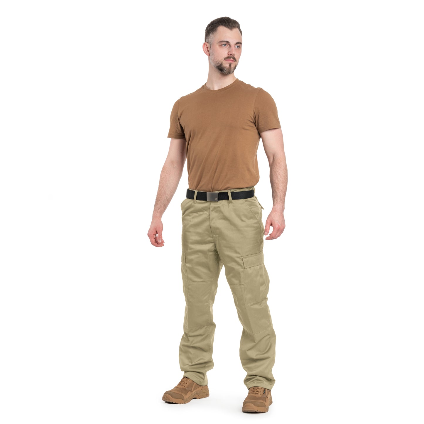 Spodnie wojskowe MFH wzmacniane US Combat BDU - Khaki